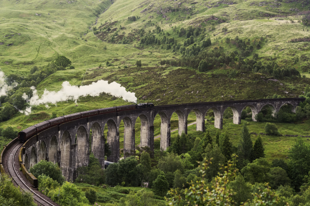Train on the Scottish West Highland Line
